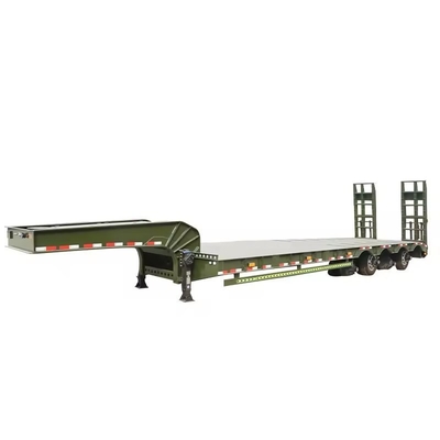 Carga pesada 80 100 120 150 toneladas Cargador Semirremolque 7 Ejes 8 Ejes Semirremolque de baja altura