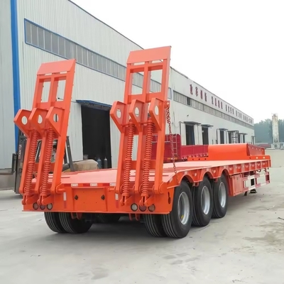 Carga pesada 80 100 120 150 toneladas Cargador Semirremolque 7 Ejes 8 Ejes Semirremolque de baja altura