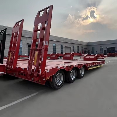 Carga pesada 80 100 120 150 toneladas Cargador Semirremolque 7 Ejes 8 Ejes Semirremolque de baja altura