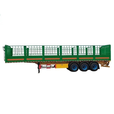 Autodumping 40FT 12m 12.5m 40ton Fence Cargo Semi camión remolque 3 ejes con pared lateral