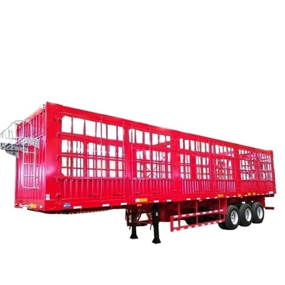 80 toneladas de contenedores de carga remolque de cercas tipo de almacén personalizado remolque de camión lateral