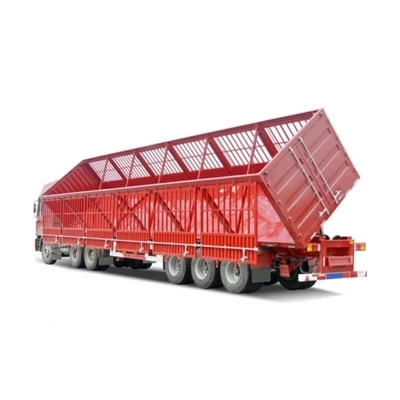 Acero 40ton 60ton Pared lateral Semirremolque Recinto Contenedor de carga remolque 2023 modelo 3 eje