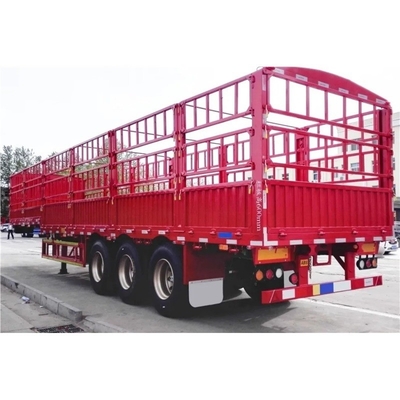 Acero 40ton 60ton Pared lateral Semirremolque Recinto Contenedor de carga remolque 2023 modelo 3 eje