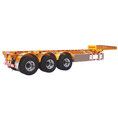 4 línea 8 de eje bajo semirremolque plano 2/3 /4ejes de carretera rodante de cama baja remolque en el mercado