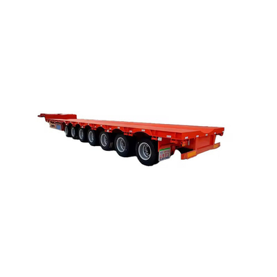 Grado de carga pesada de carga baja extensible remolque de cubierta con transporte hidráulico de palas de viento