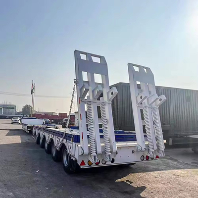 Semirremolque de 3 ejes extensible de lecho bajo de 65 t de lecho bajo de remolque
