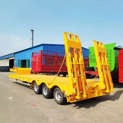 Cargador de cama baja esquelética Semi-S 40FT 20FT Camiones Contenedor Remolque de transporte para duradero