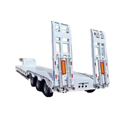 Cargador de cama baja esquelética Semi-S 40FT 20FT Camiones Contenedor Remolque de transporte para duradero