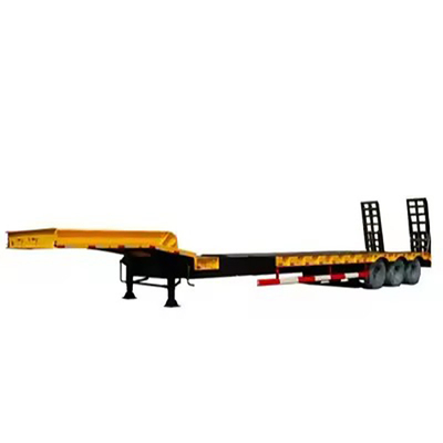 1820 mm de banda baja lowboy 100 toneladas 4/6 Ejes Lowbed Low Boy Semi-remolque para personalización