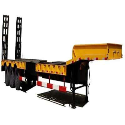 40ft 60ft Semi-remolque de cama baja con cuello de ganso largo y tres líneas seis ejes última versión