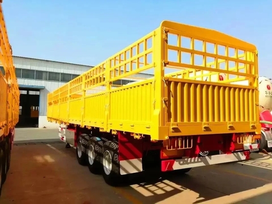 8.12.16 Número de neumático Valla de pared lateral pila semirremolque para transporte de carga