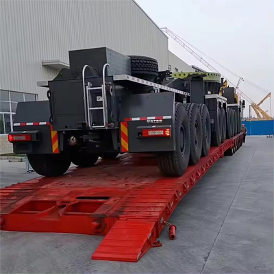13T Eje 2/3/4/5 Ejes 18m 45T Flatbed Extensible Remolque desmontable con cerradura de contenedores