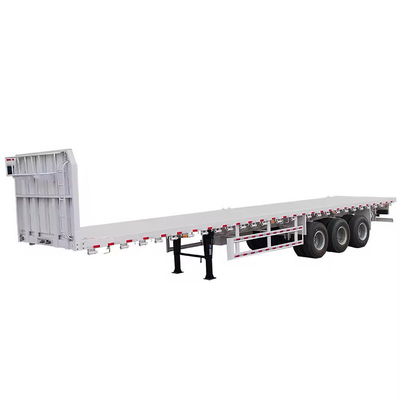 13T Eje 2/3/4/5 Ejes 18m 45T Flatbed Extensible Remolque desmontable con cerradura de contenedores