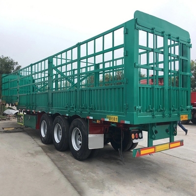 Semi-remolque de carga de pared lateral de tipo 3 de brazos cruzados con semirremolque de cerca lateral alta