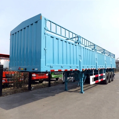 Trampolín 1820 mm Mejor vendedor Carga de transporte de ganado bovino oveja 3 ejes 4 ejes Semi remolque de cerca