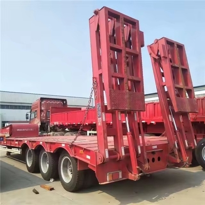 Semi remolque de baja carga de 13 t con Dolly 3 4 5 Eje Semi remolque de camión de 80 t de acero