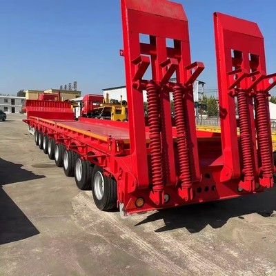 Semi remolque de baja carga de 13 t con Dolly 3 4 5 Eje Semi remolque de camión de 80 t de acero