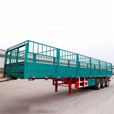 40FT Semi-remolque lado de la cortina para la personalización de contenedores de piso plano de grado de trabajo ligero