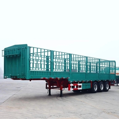 40FT Semi-remolque lado de la cortina para la personalización de contenedores de piso plano de grado de trabajo ligero