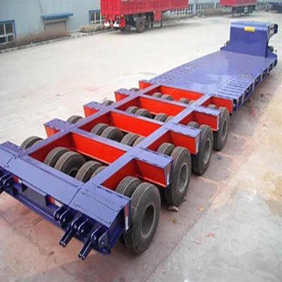 Semi-remolque Lowboy 60-80t con estructura plegable y opción de cama plana incluida