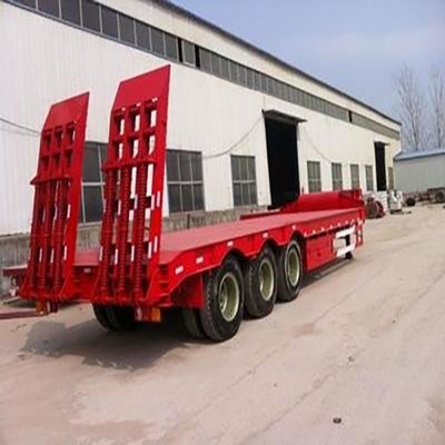 Semi-remolque Lowboy 60-80t con estructura plegable y opción de cama plana incluida