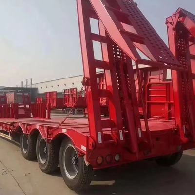 Sistema de suspensión tipo MacPherson Semirremolque de 3 ejes para transporte de excavadoras de 60 toneladas