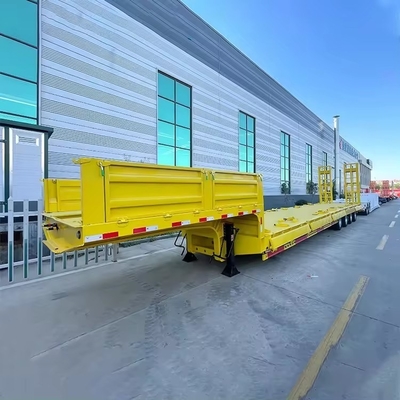 Sistema de suspensión tipo MacPherson Semirremolque de 3 ejes para transporte de excavadoras de 60 toneladas