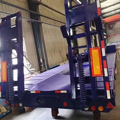 Semiremolque con suspensión mecánica para el transporte de excavadoras pesadas