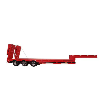 3 Ejes 70 toneladas 40 FT 40 toneladas Cargador de hierro hidráulico usado camión de cama baja Lowboy cama baja semirremolque