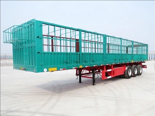 2 ejes 3 ejes 40 60 toneladas Pared lateral de la cerca de carga Semirremolque para el transporte de mercancías