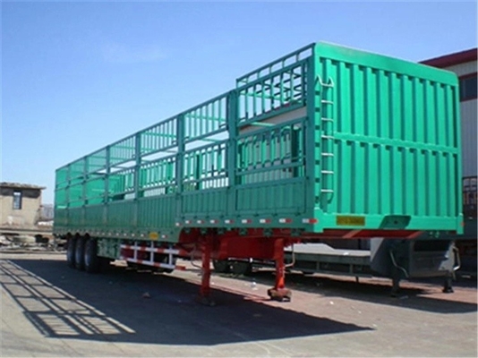 2 ejes 3 ejes 40 60 toneladas Pared lateral de la cerca de carga Semirremolque para el transporte de mercancías