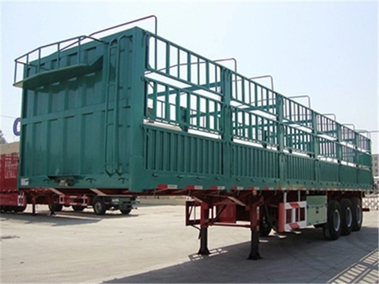 2 ejes 3 ejes 40 60 toneladas Pared lateral de la cerca de carga Semirremolque para el transporte de mercancías