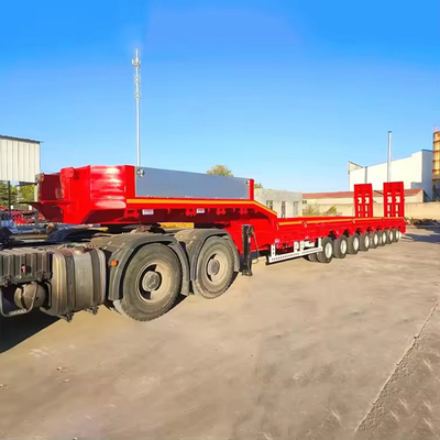2.3 Número de eje Semirremolque de cama plana para transporte de carga pesada de 100-200 toneladas con cama baja