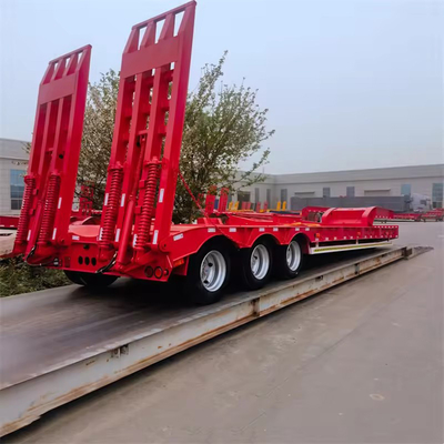 2.3 Número de eje Semirremolque de cama plana para transporte de carga pesada de 100-200 toneladas con cama baja