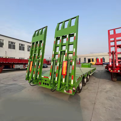 Auto-dumping No auto-dumping Semi remolque de cama baja Dimensiones 13500X3000X1550 mm Fabricado