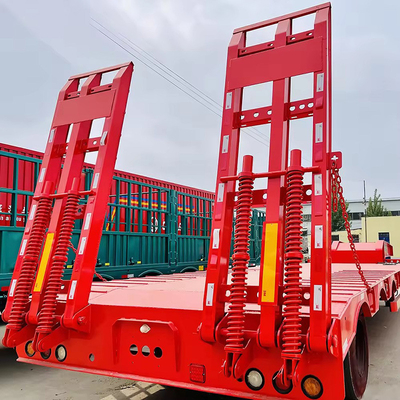20 toneladas de transporte industrial de carga pesada plataforma plana de cama baja completa remolque sin ABS