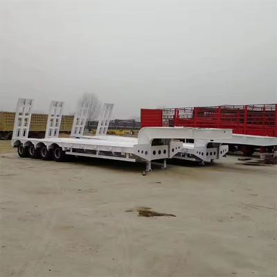 20 toneladas de transporte industrial de carga pesada plataforma plana de cama baja completa remolque sin ABS