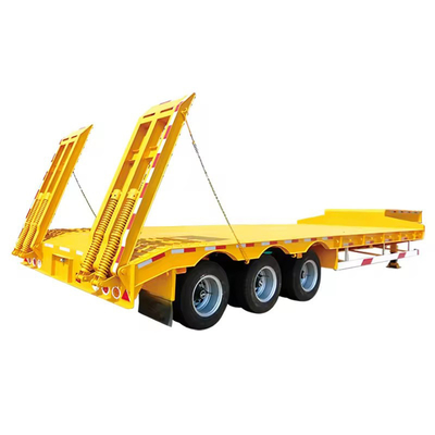 20 toneladas de transporte industrial de carga pesada plataforma plana de cama baja completa remolque sin ABS