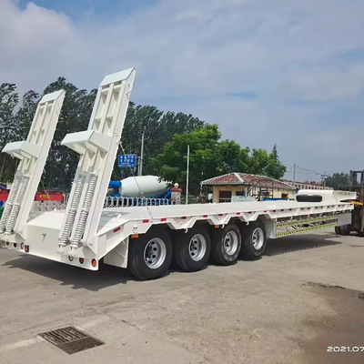 5 Ejes 60tons 80tons Semi remolques de montaje plano 40FT remolque de montaje plano en el mercado mundial