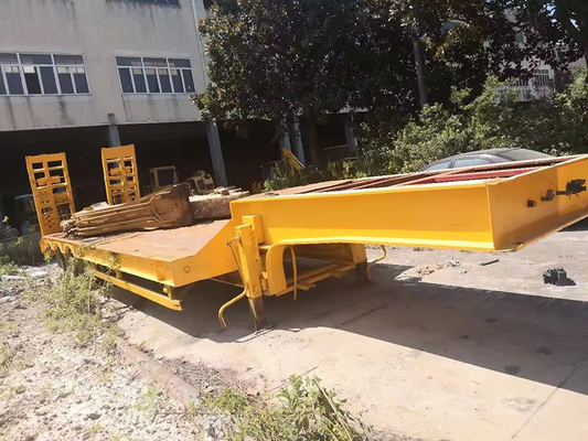 5 Ejes 60tons 80tons Semi remolques de montaje plano 40FT remolque de montaje plano en el mercado mundial