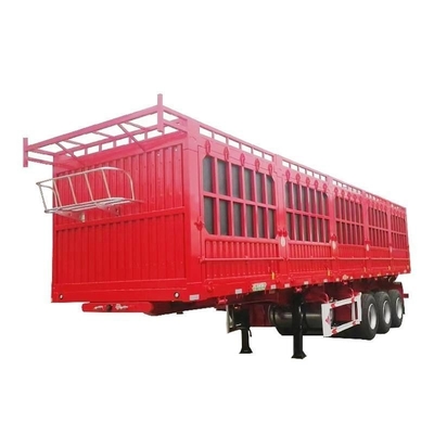 40 t 60 t 3 ejes cerca lateral de alto nivel ganado vivo transporte de ganado cerca de montaje semirremolque