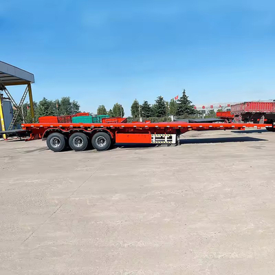 Remolque de 4 ejes de 80-120 toneladas para el transporte de equipos pesados en Shandong
