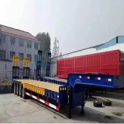 Remolque de lecho bajo de dumping automático con capacidad de carga de 120 t y función de dumping automático