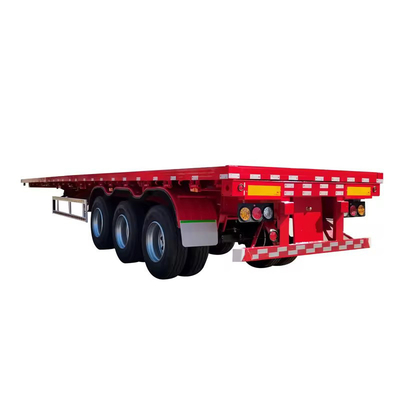 Transporte de equipos pesados Semi-remolque de cama baja con banda de rodadura de 1820 mm
