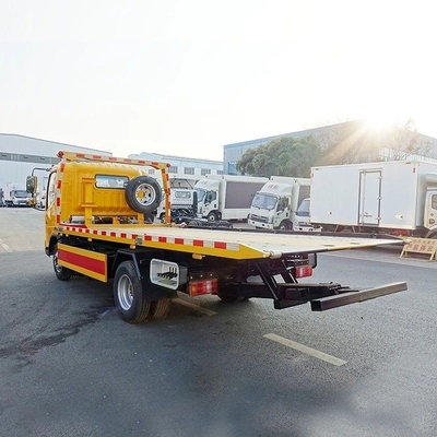 3 toneladas de carga ligera I-Suzu Kv100 4X2 deslizamiento de cama plana Recuperación remolcador para Kirguistán