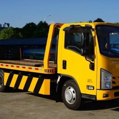 3 toneladas de carga ligera I-Suzu Kv100 4X2 deslizamiento de cama plana Recuperación remolcador para Kirguistán
