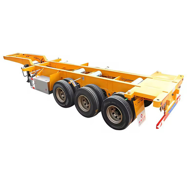6 Ejes 15m 60FT de cama baja baja Lowboy Semi-remolque con 13t Eje para la entrega
