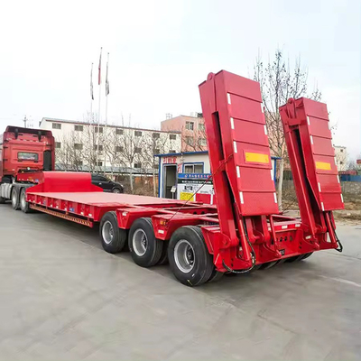 30 toneladas de remolque de cama plana baja 2.3 Número de eje adecuado para el transporte de larga distancia