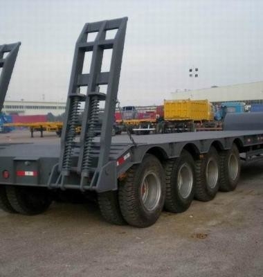 12m de cama plana de carga semi remolques con 3 ejes cuello de ganso de transporte cama baja