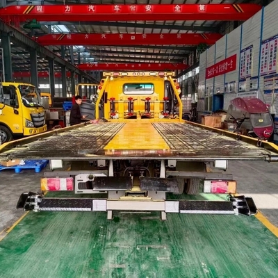 5tons 8 C Semi-inclinado deslizante de la placa de bloqueo de la carretera para 4X2 cama plana de recuperación del camión